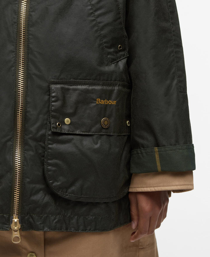 Raelynn Wax Jacket (Olive / Ancient Tartan)