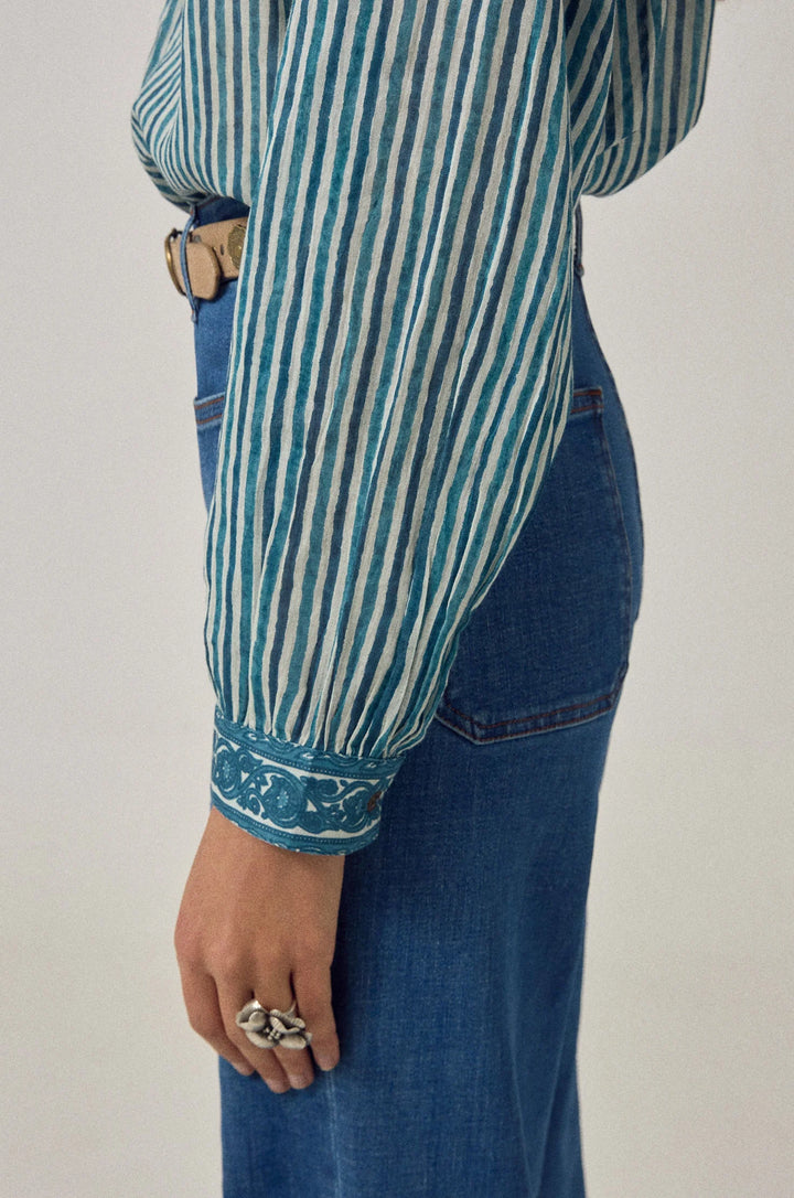 Maria Shirt (Blue Ink)