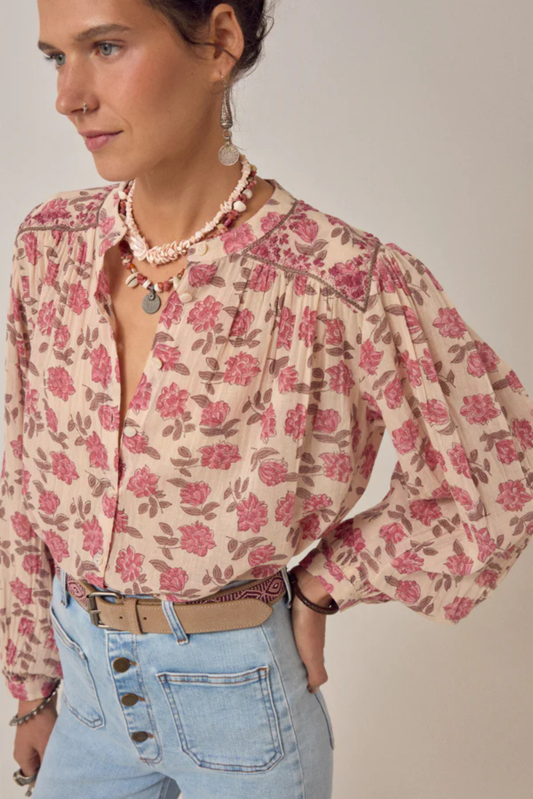 Lennox Blouse (Gordon Roses)