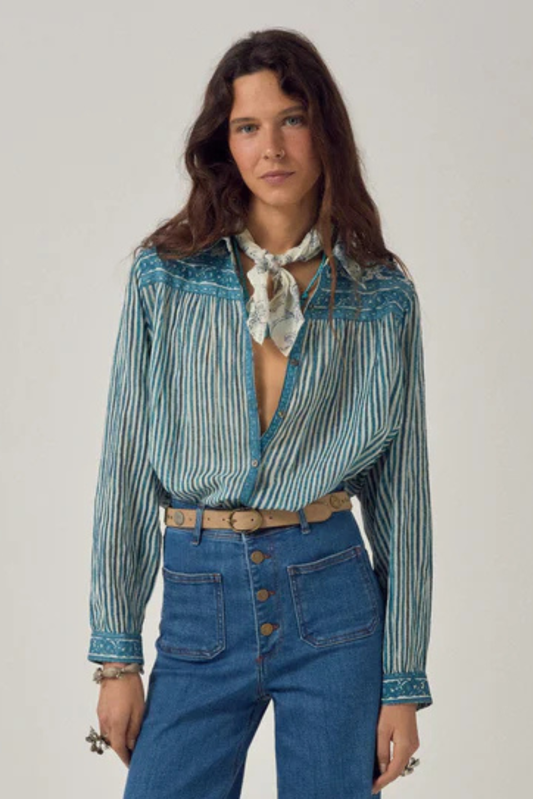 Maria Shirt (Blue Ink)