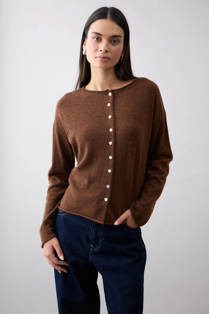 PURE Reversible Cardi (Umber)