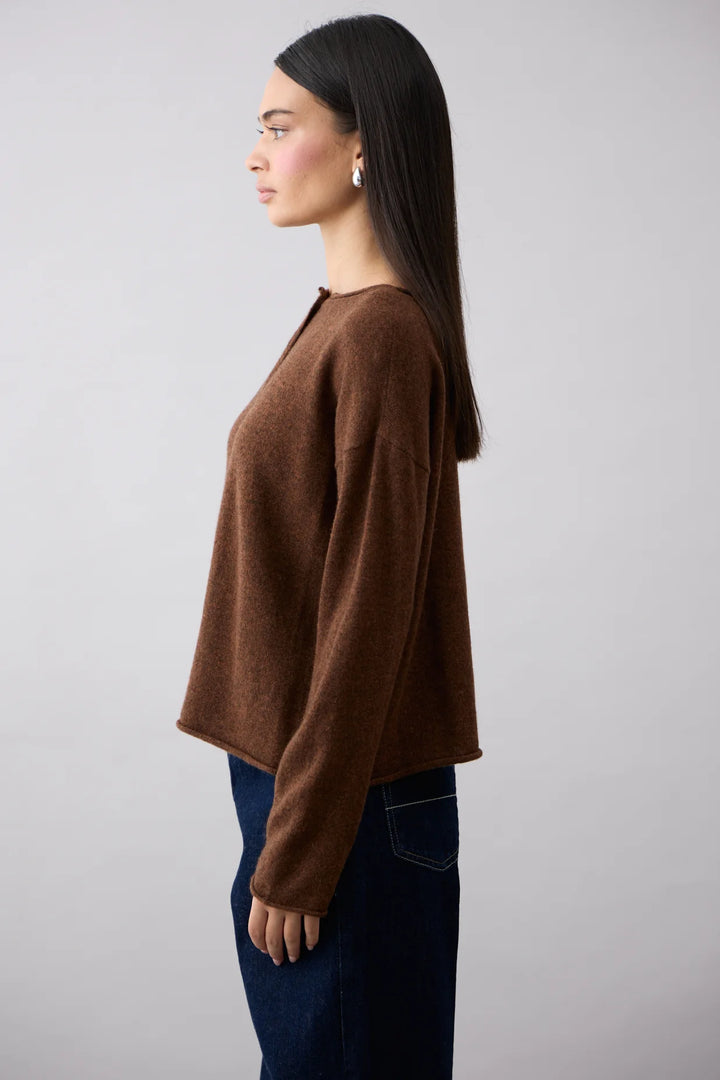 PURE Reversible Cardi (Umber)