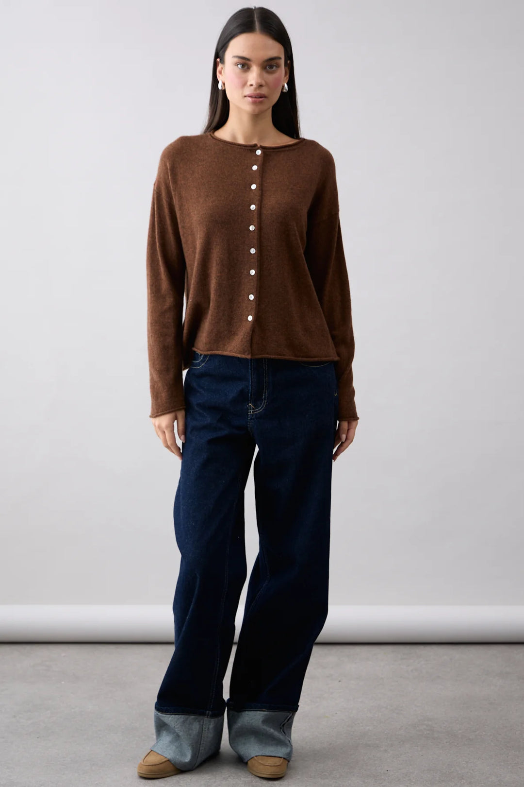 PURE Reversible Cardi (Umber)