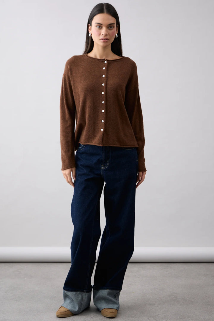 PURE Reversible Cardi (Umber)