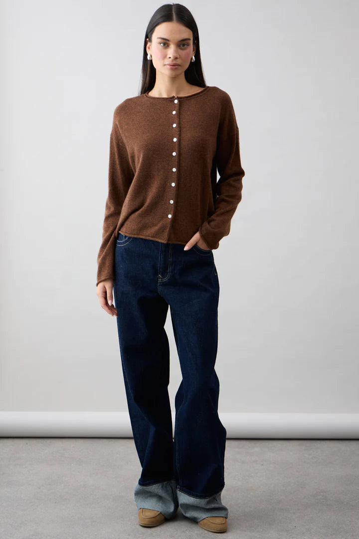 PURE Reversible Cardi (Umber)