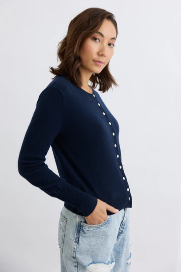 Essential Slim Cardi (French Navy)