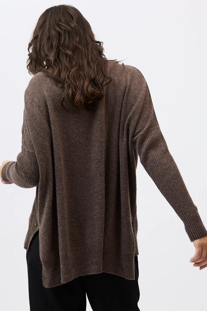 Gigi Step Roll Neck (Espresso)