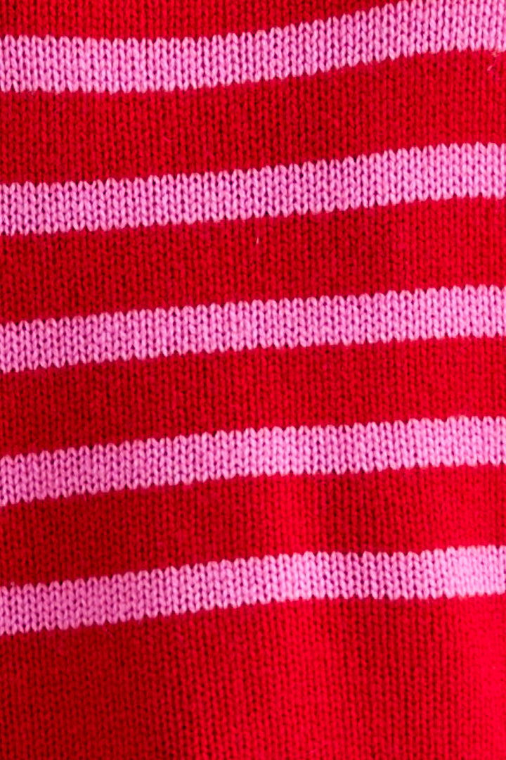 Hunter Stripe Rollneck (Poppy / Pink)