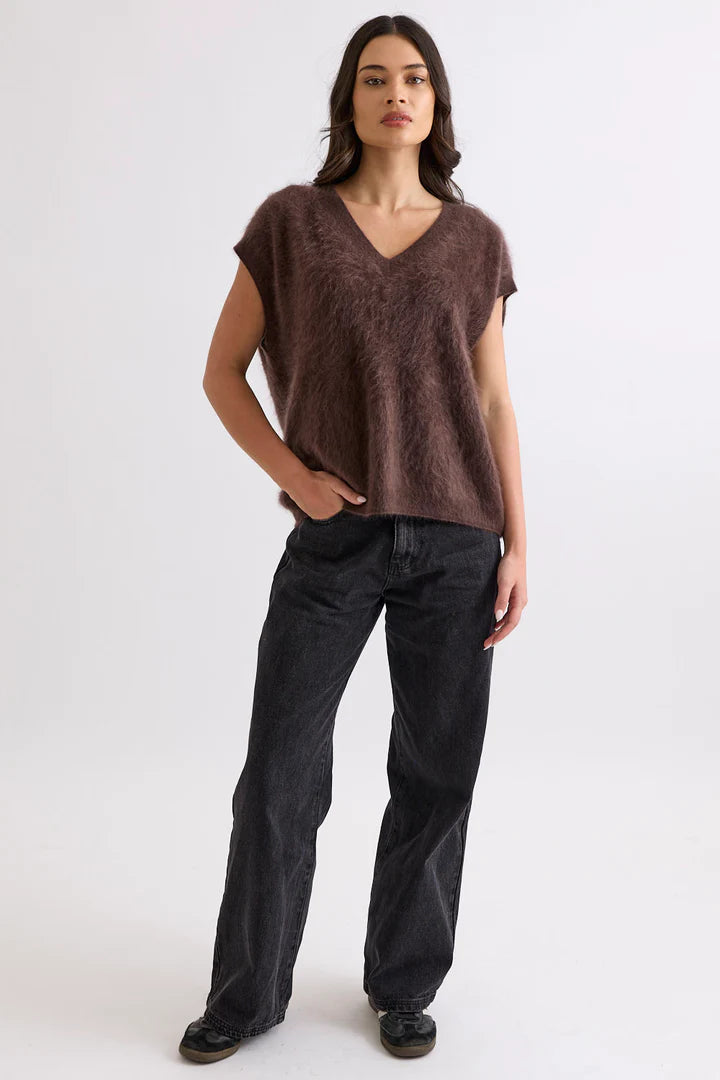 Gretta Vest (Dark Chocolate)