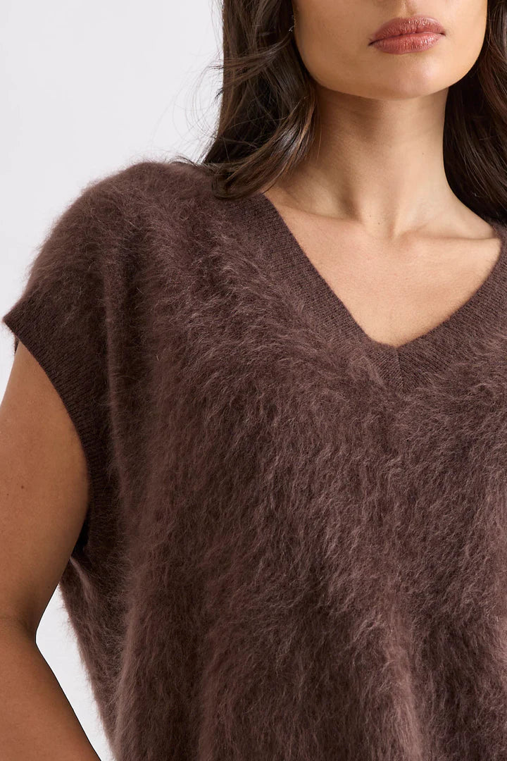 Gretta Vest (Dark Chocolate)