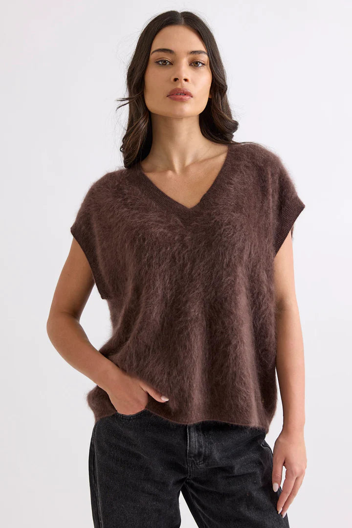 Gretta Vest (Dark Chocolate)
