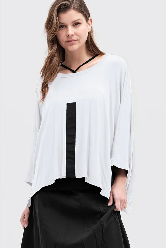Opposing Tee (Ivory / Black)