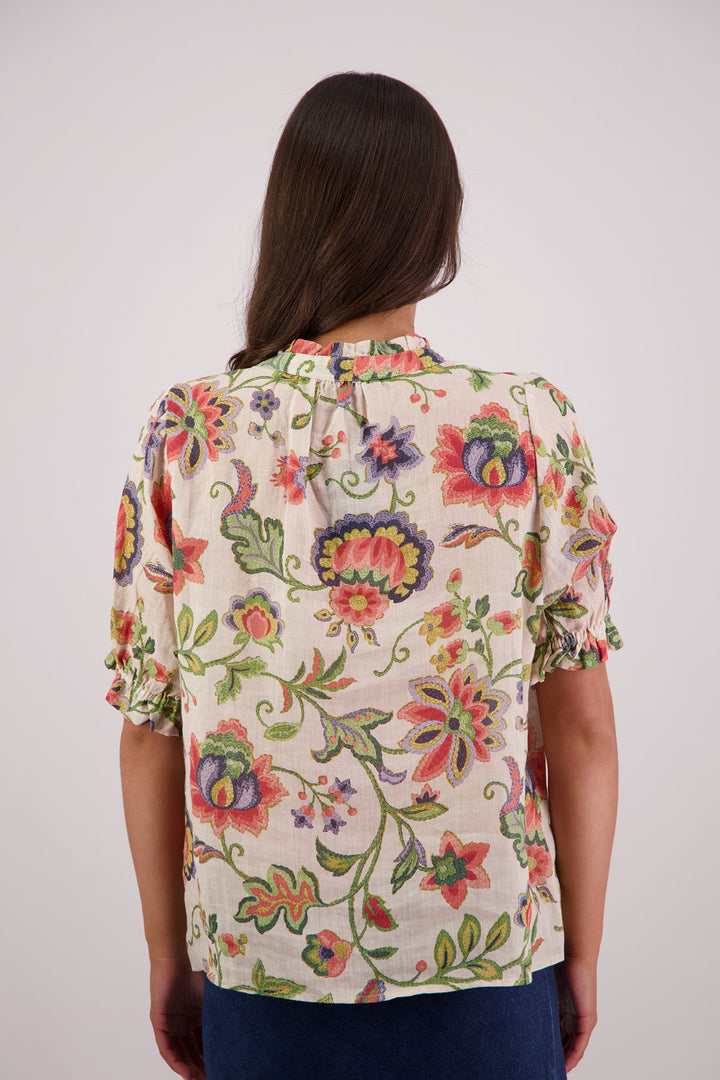Pearly Top - Print (Jacobean)