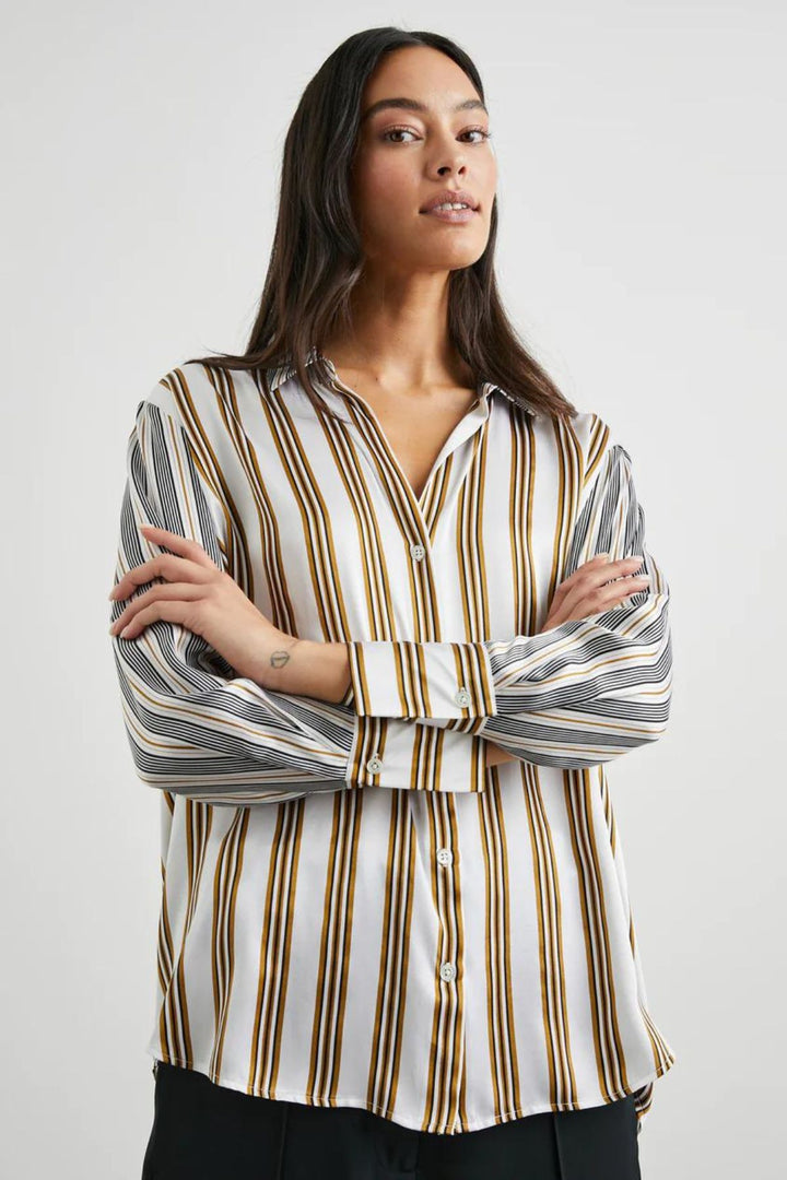 Dorian Shirt (Bronze Mix Stripe)