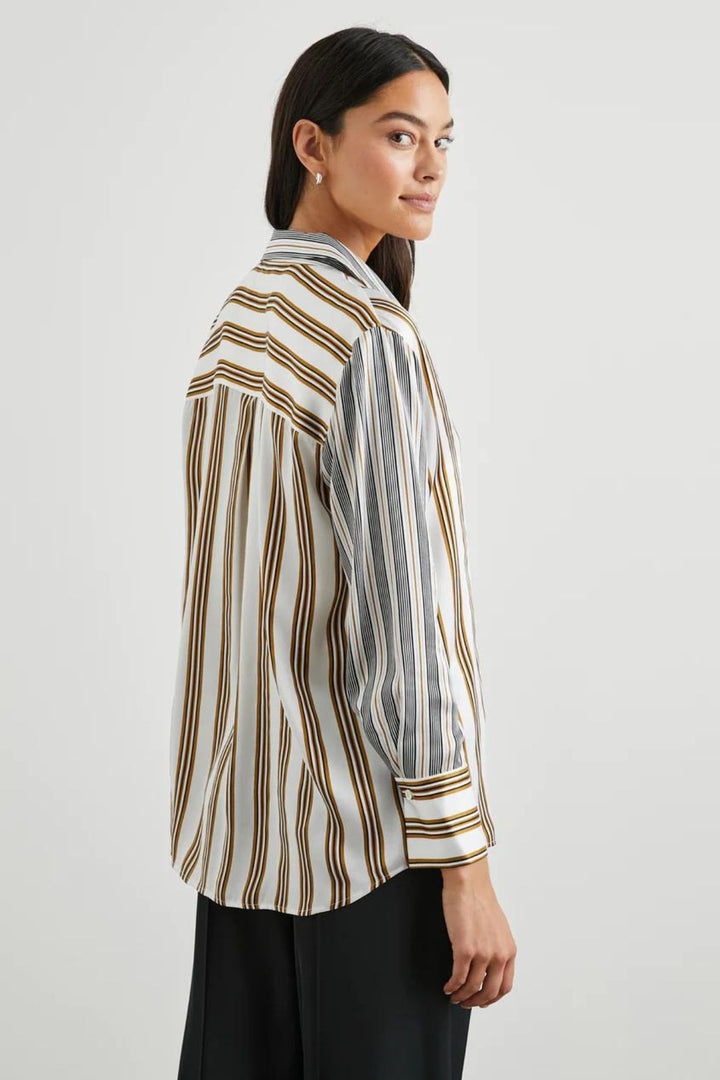 Dorian Shirt (Bronze Mix Stripe)