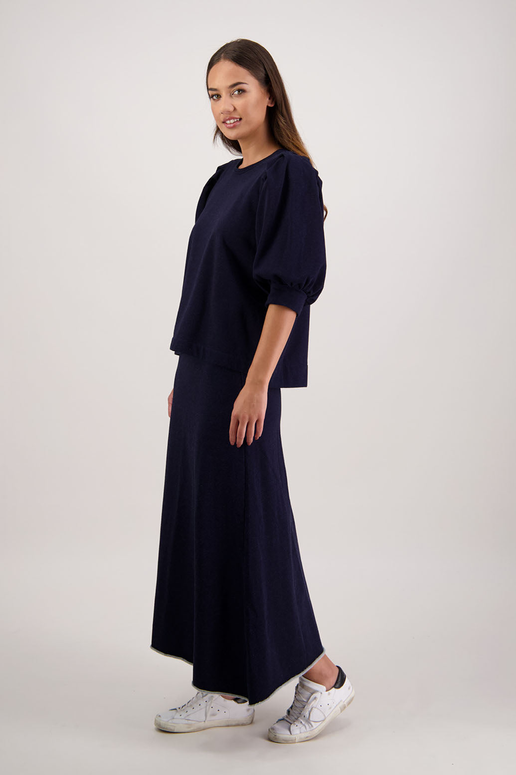 Rutherford Skirt (Denim Jersey)
