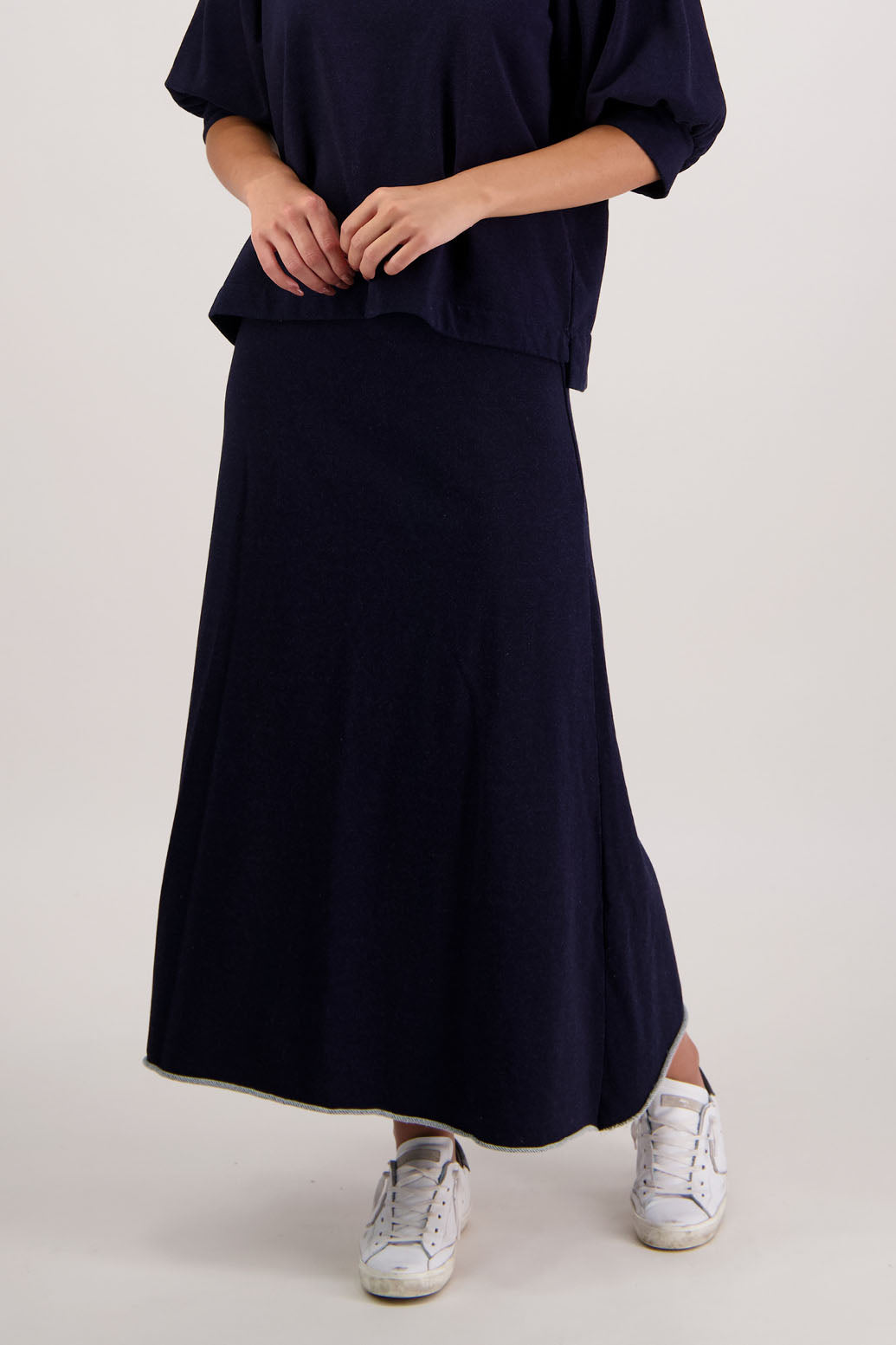 Rutherford Skirt (Denim Jersey)