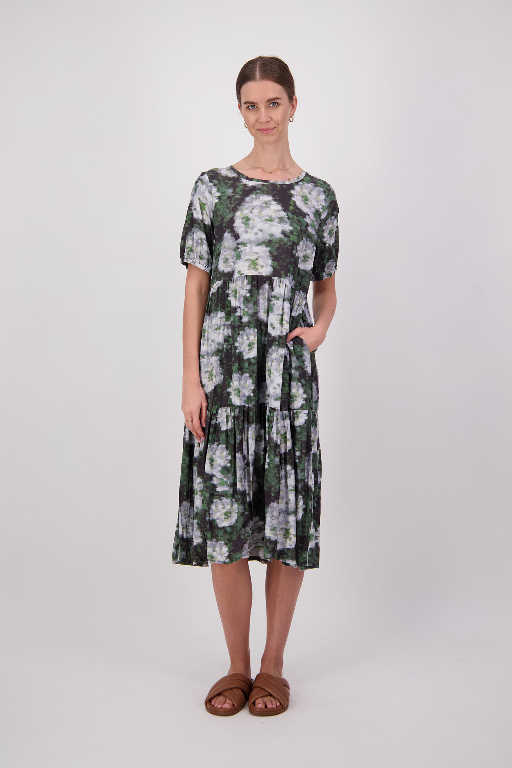 SADIE Dress (Green Floral)