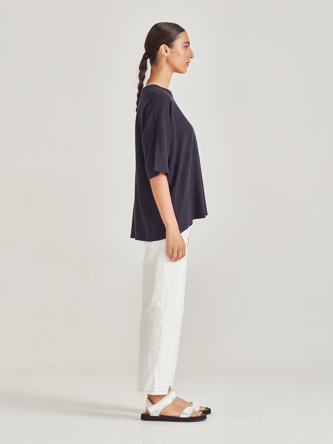 Nixi Knit Tee (Chic Navy)
