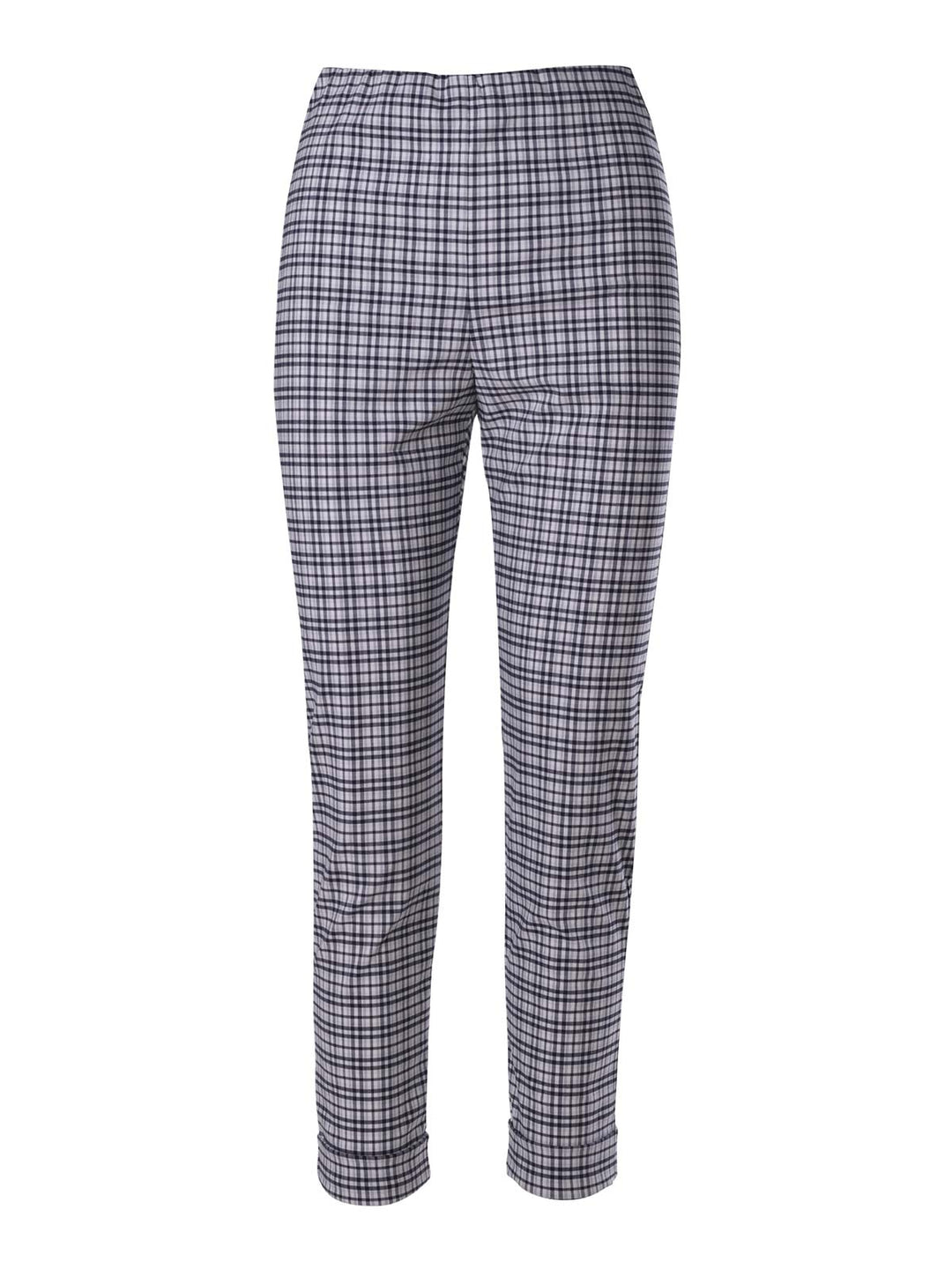 Check Cuffed Hepburn (Navy Check)