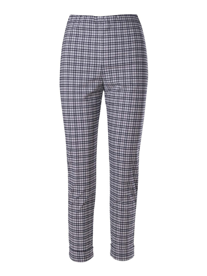 Check Cuffed Hepburn (Navy Check)