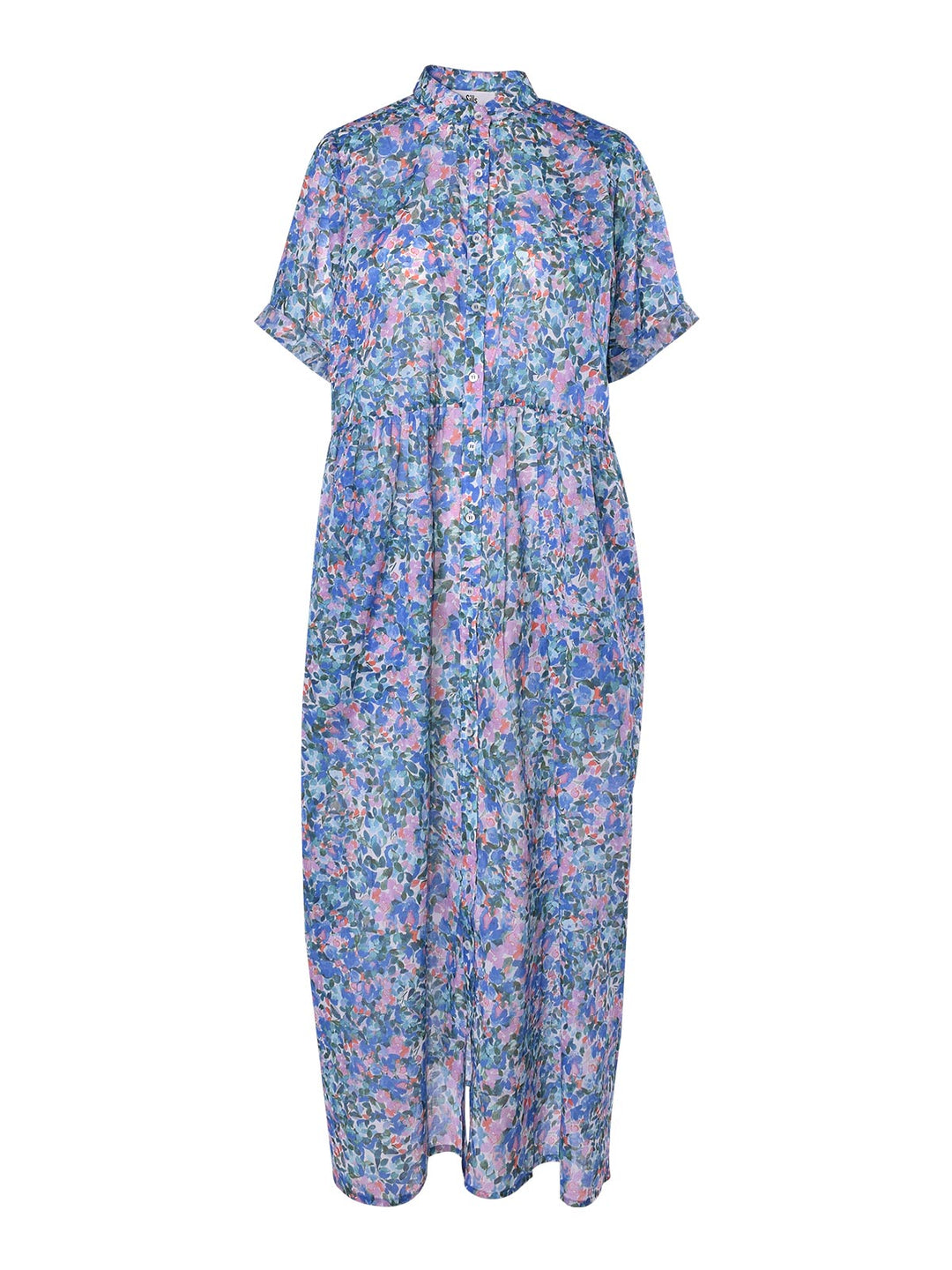 Claudette Floral Dress (Blue Multi)