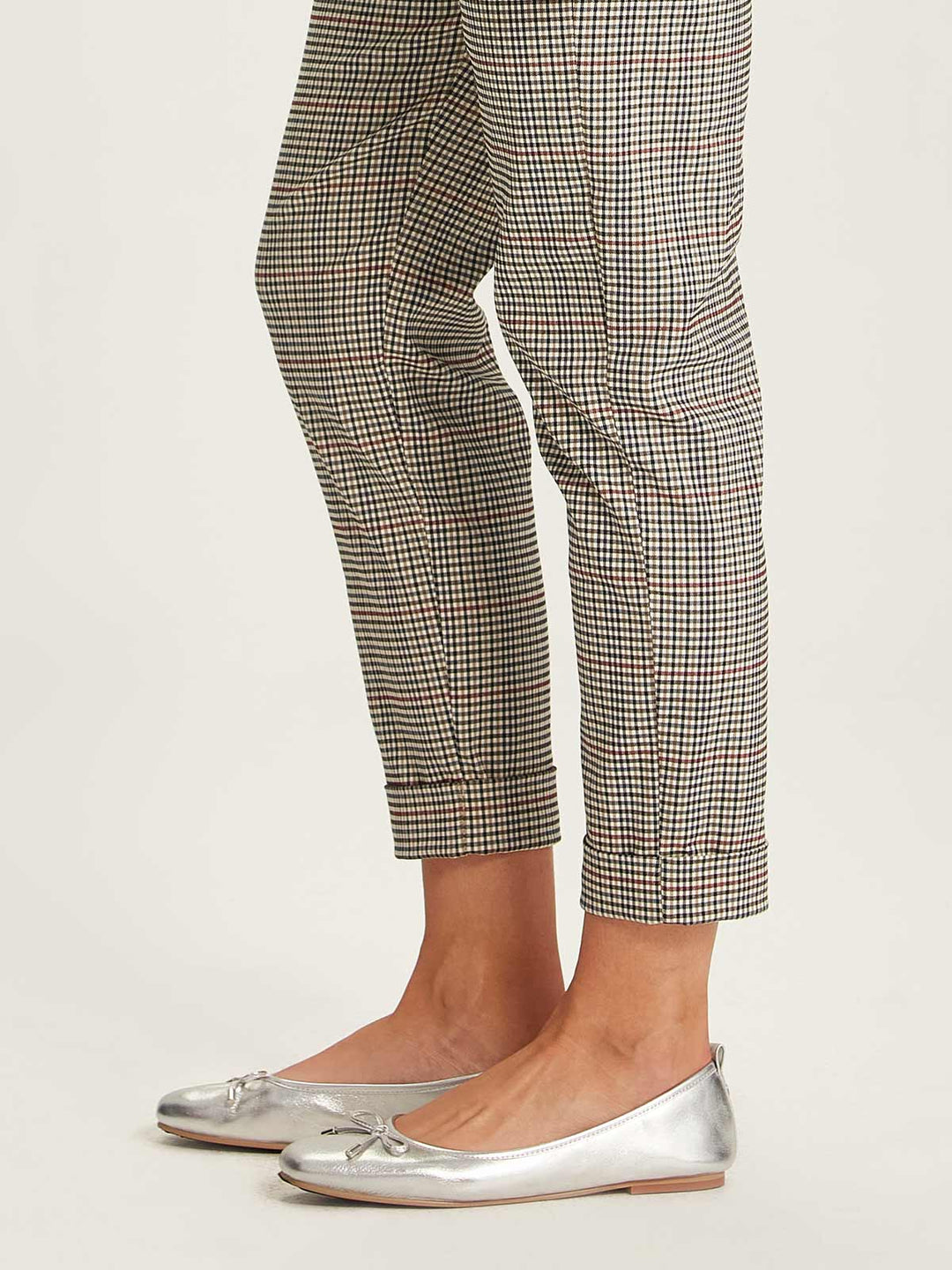 Check Cuffed Hepburn (Acorn Check)