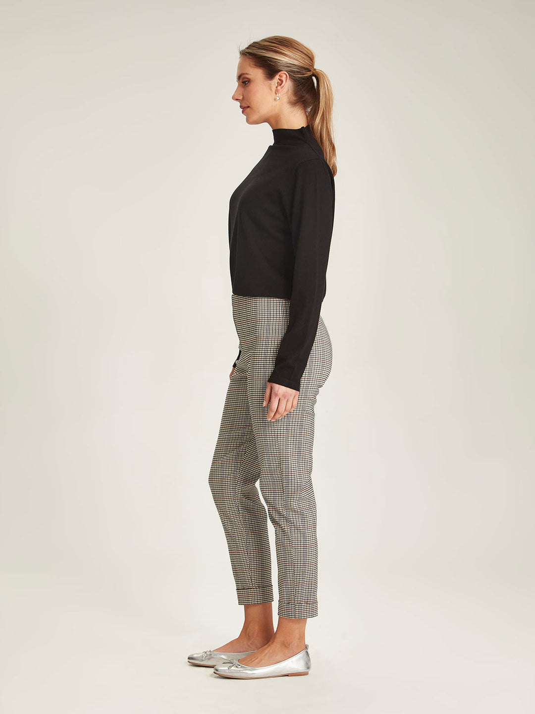 Check Cuffed Hepburn (Acorn Check)