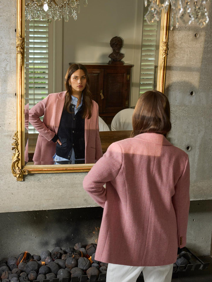 Coco Tweed Blazer (Rose)