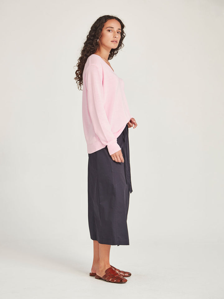 Carnival V Neck Sweater (Pink Sorbet)