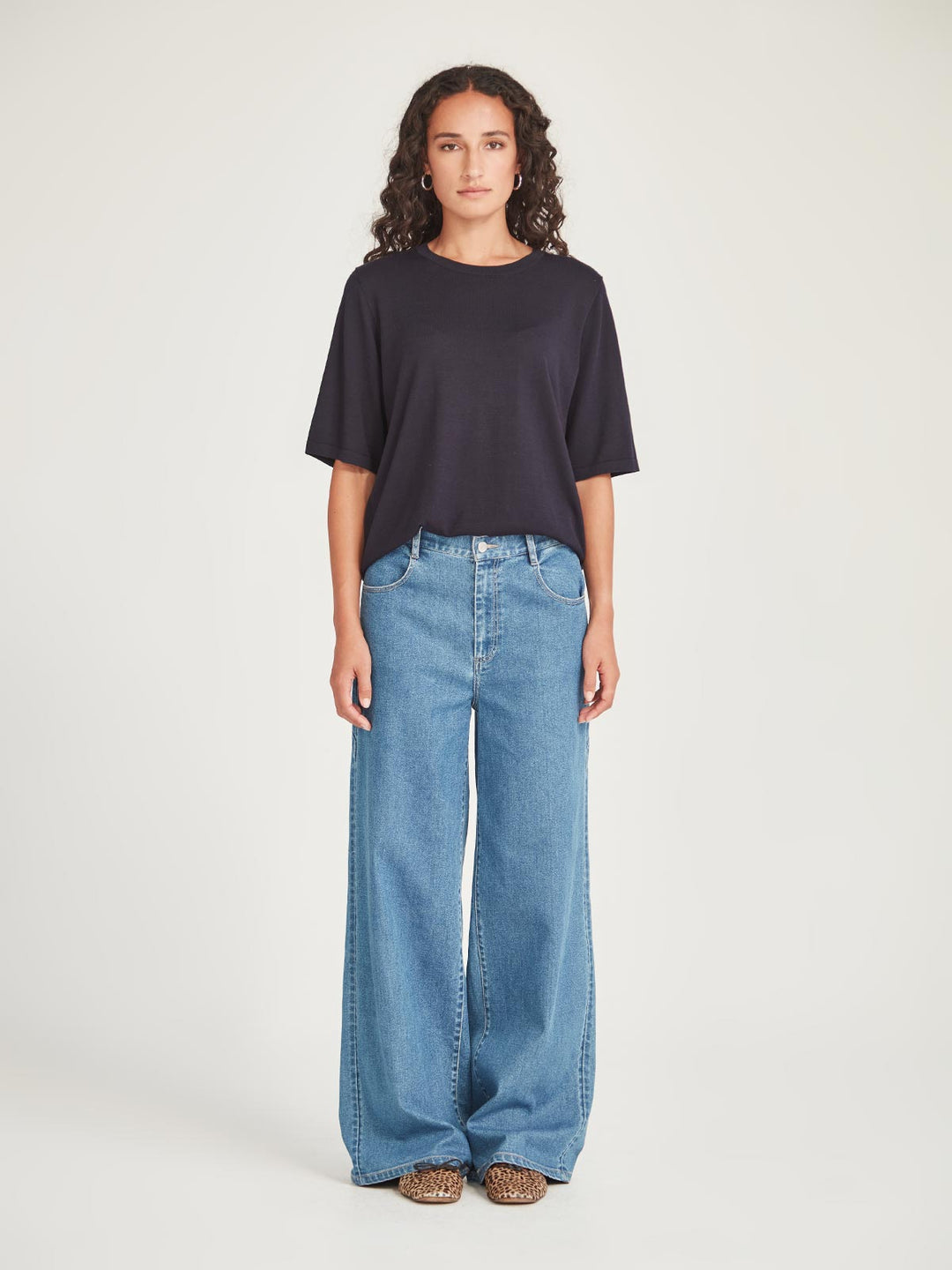 Jayden Knit Tee (French Navy)