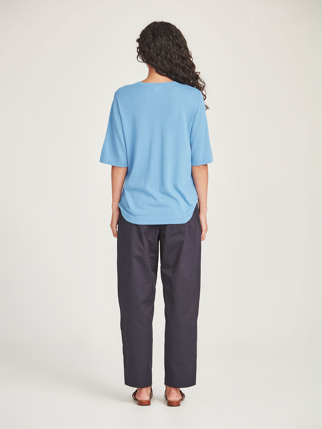 Jayden Knit Tee (Sky Blue)