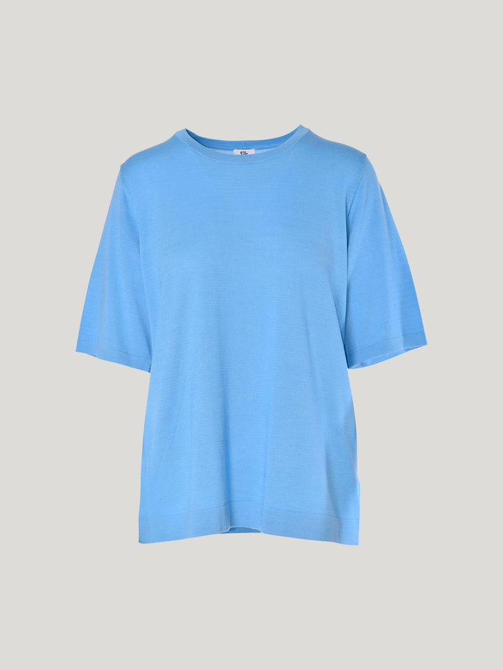 Jayden Knit Tee (Sky Blue)