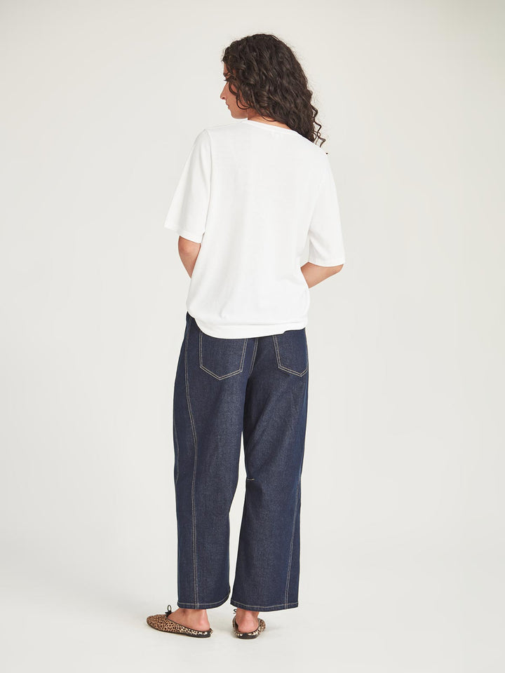 Jayden Knit Tee (White)