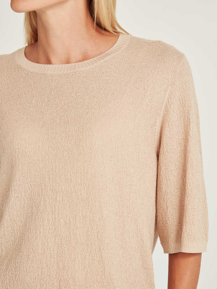 Jayden Boucle Tee (Sand)