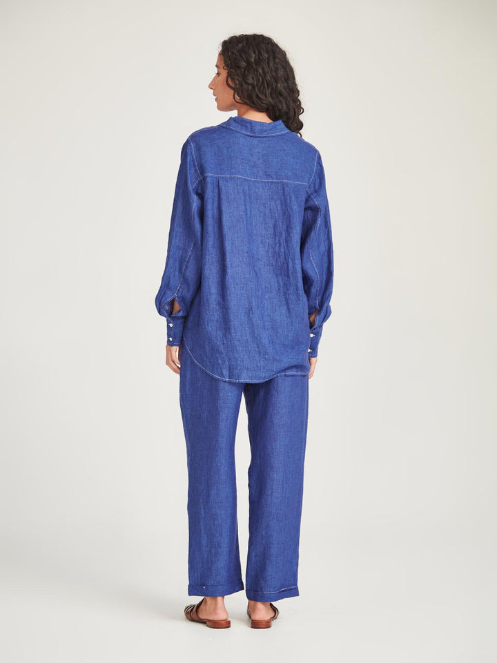 Princeton Linen Shirt (Iris)