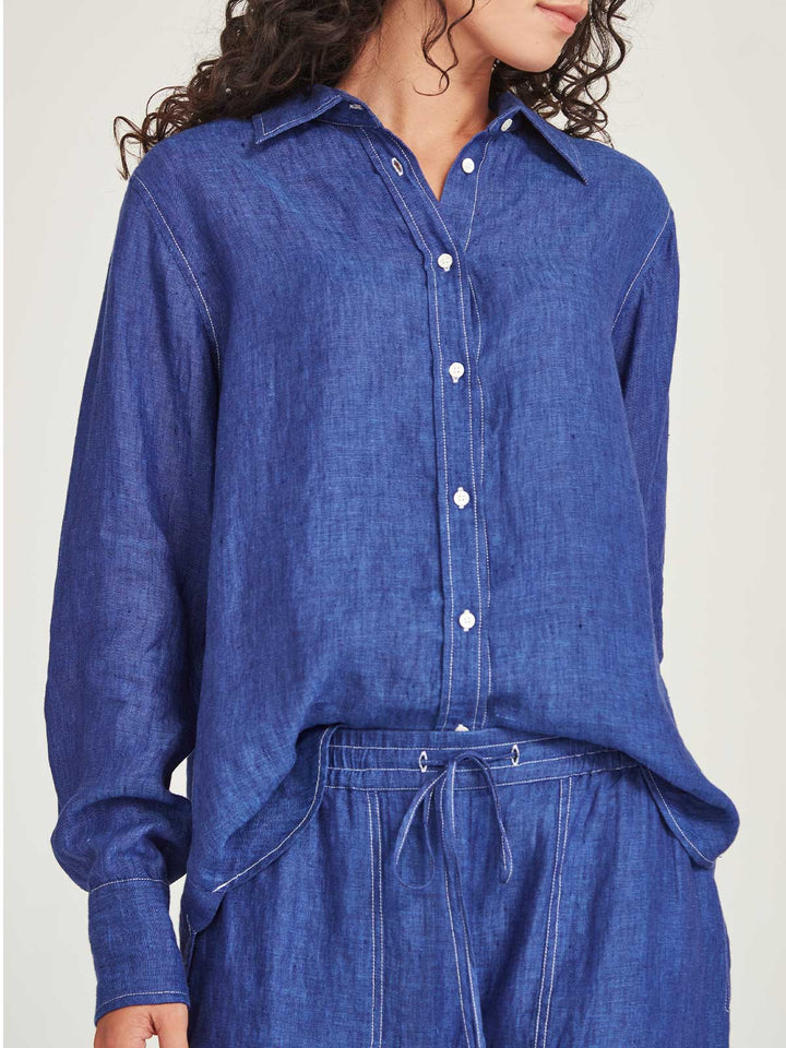 Princeton Linen Shirt (Iris)