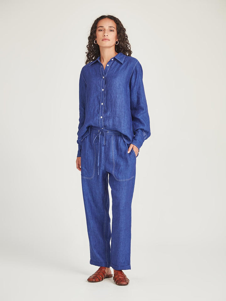 Princeton Linen Shirt (Iris)