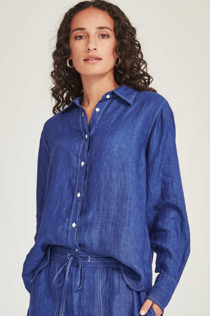 Princeton Linen Shirt (Iris)