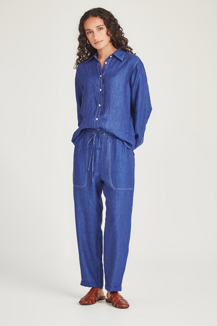Fenway Linen Pant (Iris)