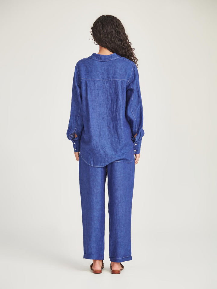 Fenway Linen Pant (Iris)