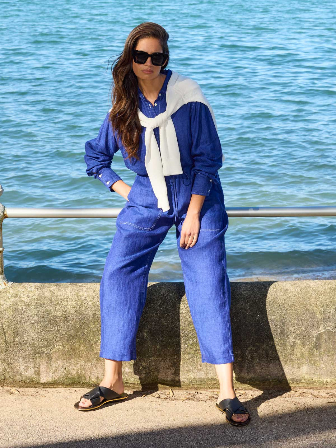 Fenway Linen Pant (Iris)