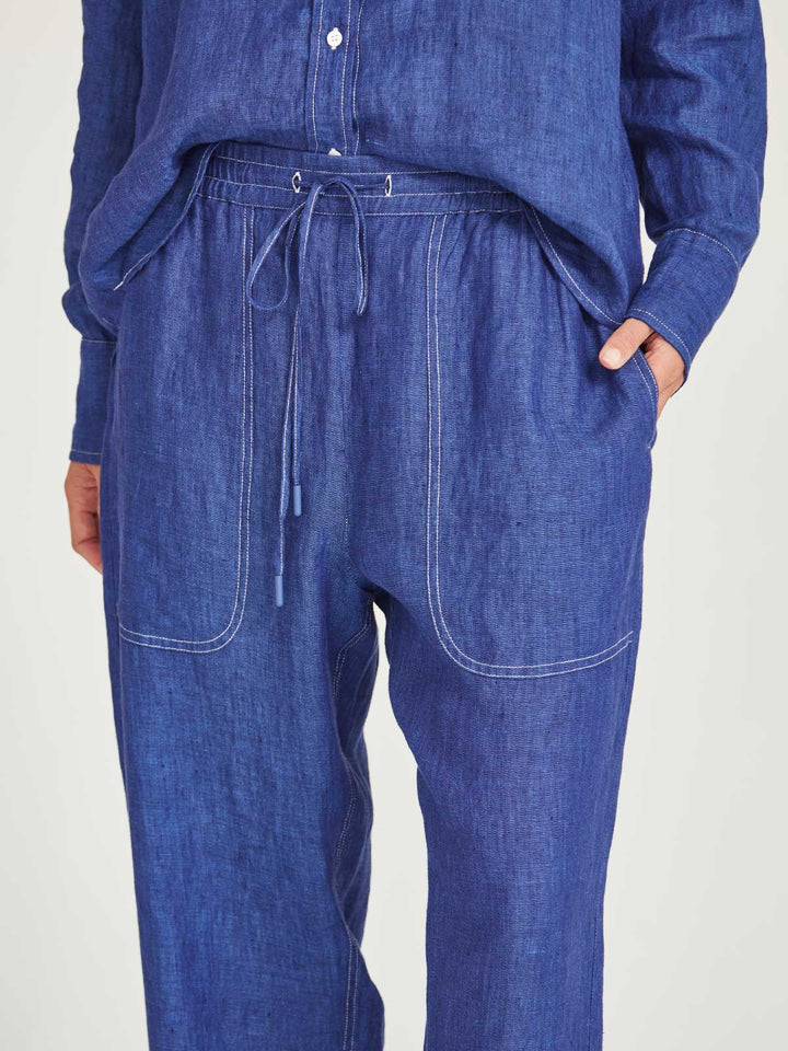 Fenway Linen Pant (Iris)