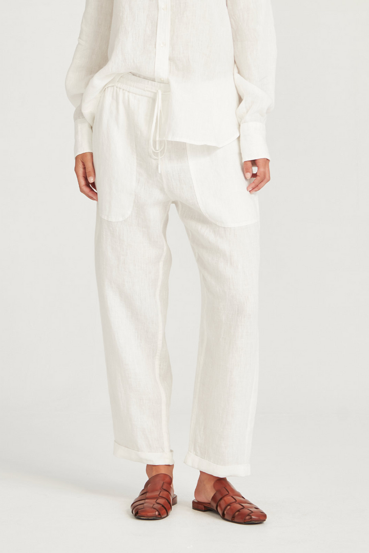 Fenway Linen Pant (Ivory)