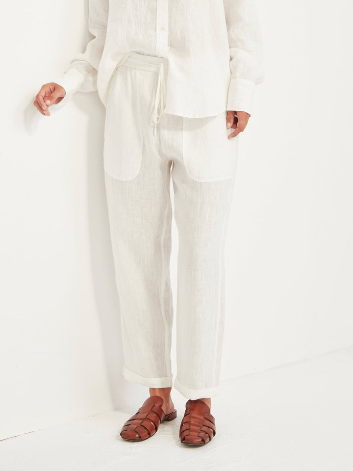 Fenway Linen Pant (Ivory)
