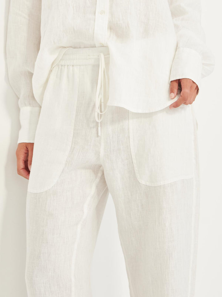 Fenway Linen Pant (Ivory)