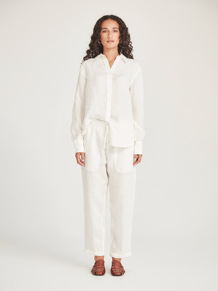Fenway Linen Pant (Ivory)