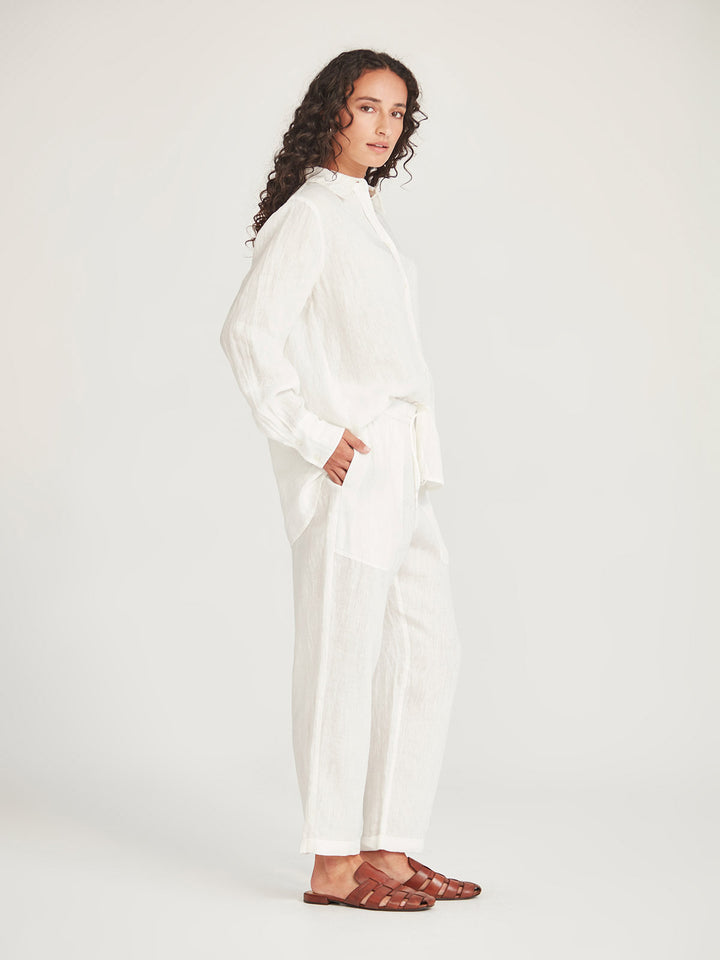 Fenway Linen Pant (Ivory)