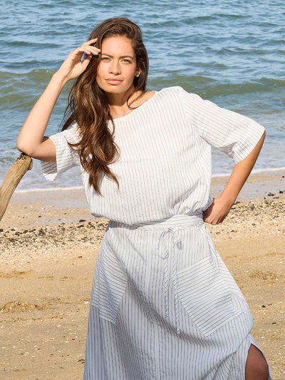 Neva Stripe Top (Navy/White Stripe)