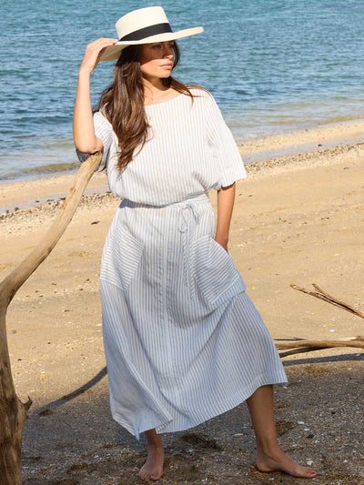 Neva Stripe Top (Navy/White Stripe)